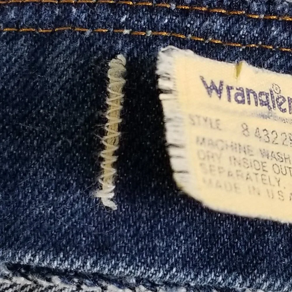 RARE Wrangler Cowboy Dress Jeans 36x30 Mens 80s Vintage